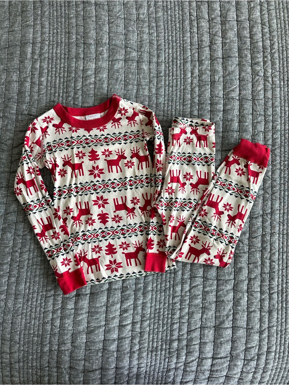 Hanna Andersson Dear Deer Reindeer Holiday Pajama Set